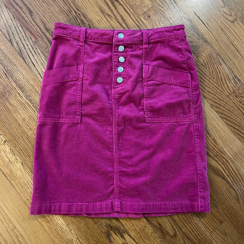 Anthropologie Corduroy Skirt